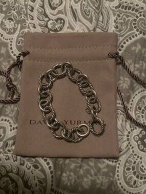 David Yurman Oval Link Chain Bracelet in Sterling Silver